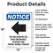 Signmission No Deliveries To This, 12 in W x Rectangle, Aluminum OS-2PACK-NS-A-1218-V-14477 - alternate 2